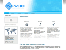 Tablet Screenshot of impro.cl
